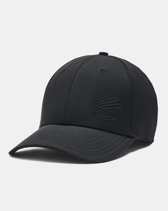 男士Curry Iso-Chill Golf Adjustable運動帽 in Black image number 0
